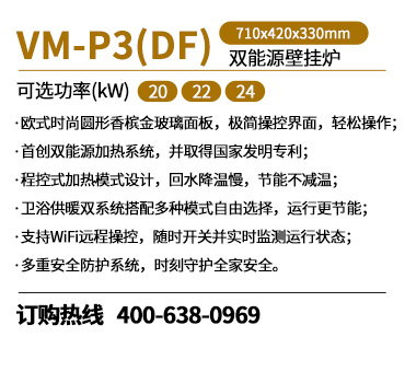 瑞马VM-P3（DF）双能源壁挂炉